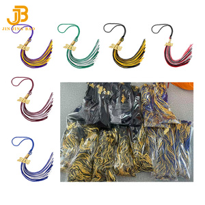 Glands de graduation multicolores de haute qualité en rayonne et polyester pour décorations de chapeaux de <span class=keywords><strong>professeur</strong></span> et uniformes - Product Image 6