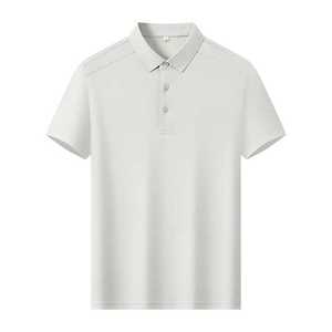 Men's Short Sleeve <b>Polo</b> Shirt 195g Cotton Pique Knit Breathable Summer Workwear Made In Wuhan - Product Image 4