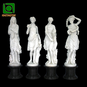 <span class=keywords><strong>Vendita</strong></span> calda pietra intaglio <span class=keywords><strong>giardino</strong></span> esterno in marmo quattro stagioni statue - Product Image 1