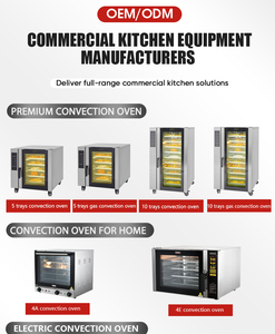 Achetez un four à convection professionnel à gaz de grande capacité pour la restauration, la boulangerie, les hôtels, avec 5 à 10 plateaux - Product Image 2