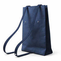Sac à dos en papier kraft lavable convertible 2-en-1, sac de shopping à bandoulière léger et décontracté pour usage quotidien