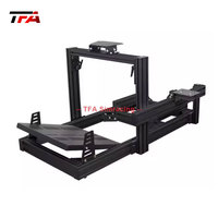 Roues à entraînement direct Pédales de cellule de charge Flexible 4080 Extrusion d'aluminium Sim Racing Cockpit Produits de sport et de divertissement