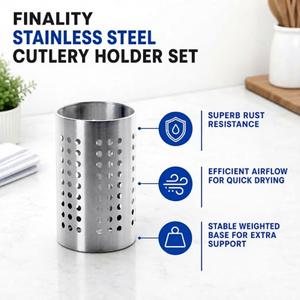 Ensemble de porte-ustensiles pour la cuisine, rangement pour baguettes et cuillères, design minimaliste, type sur pied, empilable - Product Image 4