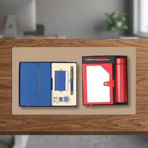 Coffret Cadeau d'Entreprise Métallique 3-en-1 Premium Liviya Modèle 33 avec Impression Personnalisée en Relief (Agenda, Bouteille d'Eau, Nouvel An, Halloween) - Product Image 4