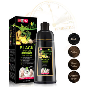 Shampoo Colorante per Capelli PLOG 4 in 1 Nero Senza <span class=keywords><strong>Ammoniaca</strong></span> Copertura Rapida dei Capelli Grigi OEM Etichetta Privata Vendita all'Ingrosso - Product Image 4