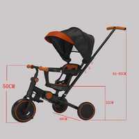 Tricycle pliable pour enfants, chariot bébé, poussette multifonctionnelle 8 en 1, tricycle à 3 roues pour enfants, vélo pour enfants