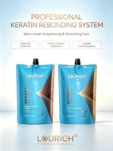 Crema de Reestructuración Capilar con Keratina LOURICH, Kit Profesional de <span class=keywords><strong>Alisado</strong></span> y Permanente para el Cabello - Product Image 2