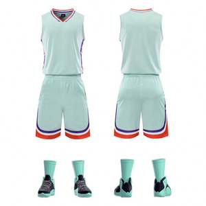 Basketball Uniform für Männer Sport Style Running Basketball Anzug Mehrfarbige Basketball Wear Herren Trikot - Product Image 3