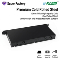 Panneau de brassage fibre optique amovible 1U 24 ports, 19 pouces, pour montage en rack, SC LC FC ODF, boîtier terminal en acier laminé à froid, prix usine