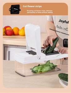 Multipurpose 26 in 1 Dual Use Stainless Steel Vegetable Cutlery Cutter Dicing Kitchen Tool Slicers Vegetable Chopper with <b>Glove</b> - Product Image 5