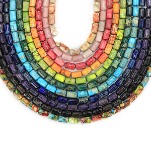 Perles rondes en jaspe impérial naturel, sédiments marins, certifiées GIC, colorées, pour la fabrication de bijoux DIY, bracelets - Product Image 3