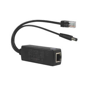 อินพุต 100-240V AC 24V 12V 0.5A-2A 10/100/1000M โมดูลแบบพาสซีฟ อะแดปเตอร์ต่อขยาย พอร์ตไมโครยูเอสบี ตัวแยกสัญญาณ POE พลาสติก รับประกัน 1 ปี - Product Image 2