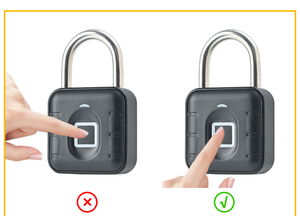 Cadenas intelligent <span class=keywords><strong>sans</strong></span> clé à empreinte digitale, <span class=keywords><strong>sans</strong></span> perçage, cadenas intelligent pour enfants, gadget magnétique - Product Image 3
