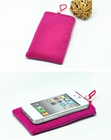 Power Bank étui téléphone pochette pour iPhone Samsung Xiaomi Huawei flanelle sac de rangement tissu accessoires de téléphone portable