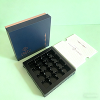 Boîtes personnalisées de luxe haut de gamme carrées faites à la main avec coussin rigide, logo en or rose gaufré, couleur personnalisée, laminage mat