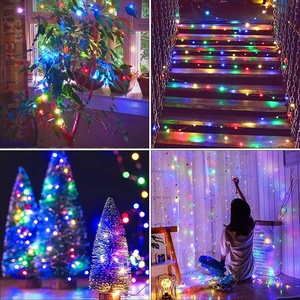 Guirnalda de Luces LED de Hadas, Suministro Directo de Fábrica, 10 Luces, 5v, Control de Tres Cables, RGB Sinfonía, Impermeable, para Camping y <span class=keywords><strong>Navidad</strong></span> - Product Image 2