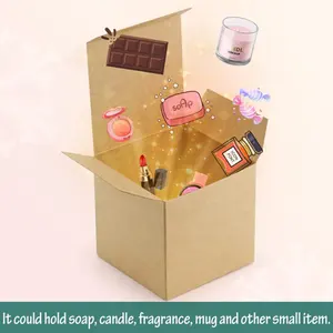 Net pencereli özel Kraft kağıdı kutu, fırın şekeri için Mini sabun kutusu hediyesi, çikolata