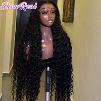 Wig Rambut Asli Deep Wave hd Lace Frontal Tanpa Lem, Wig Rambut Asli Full hd Lace, Wig Rambut Asli Grosir, Vendor Wig Rambut Asli, Rambut India Mentah