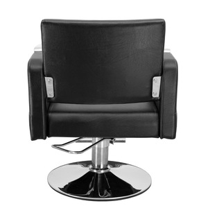 Sillón de Barbería Hidráulico Verde Oscuro con Marco Dorado, Giratorio, de PU, Silla de Estilismo Simple para Salón de Belleza y Barbería - Product Image 4
