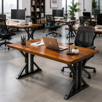 Bureau de direction RH, grand bureau d'ordinateur, poste de travail, bureau pour ordinateur portable de style moderne et simple, mobilier de bureau professionnel