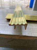 Profilés d'escalier en laiton de qualité supérieure, sur mesure, dorés, antidérapants, pour usage commercial, moulures d'escalier, profilés d'escalier, intérieur/extérieur