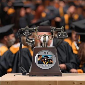 Livre d'or vidéo rétro Antique téléphone HD 1080p avec mémoire de 128 Go Audio vidéo livre d'or téléphone pour les mariages fête d'anniversaire - Product Image 2