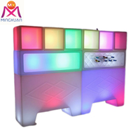 Couleur mobile portative de barre à la maison en plastique illuminée par compteur mené rougeoyant de meubles