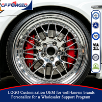 CF Vente Flash Jantes en Alliage Forgé Poli Chrome 22 Pouces 5x130 à Profil Profond pour Mercedes Benz G63 AMG SUV de Luxe
