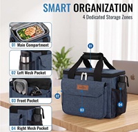 Sac isotherme pour le déjeuner, 10L, réutilisable, étanche, pour boissons et aliments, sac isotherme pour le déjeuner
