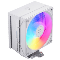 Refroidisseur de processeur SNOWMAN MT4-SE, 4 caloducs, RGB, aluminium, PC de jeu DIY, effet d'éclairage multicolore, ventilateur de processeur