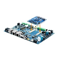 Placa de desarrollo de baja potencia I.mx6ul con WI-FI Dual Ethernet CAN, computadora de placa única Linux para máquina publicitaria, 1 unidad