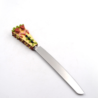 Ensemble de couteaux et de serveurs à gâteaux en acier inoxydable, outils de cuisson de décoration de gâteaux en résine Offre Spéciale