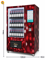 Distributeur automatique de vin commercial avec paiement par carte et QR code, armoire réfrigérée 280 kg pour bar, restaurant, centre commercial