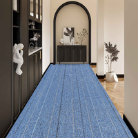 Tapis de sol nordique minimaliste, couleur unie, à poils ras, moderne, antidérapant, pour salle de bain, entrée, découpe DIY