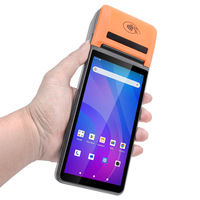 جهاز نقاط البيع UNIWA V4P للعمل بنظام أندرويد، شاشة 6 بوصات، 4G، NFC، جهاز PDA بنظام أندرويد 13 محمول باليد مع طابعة