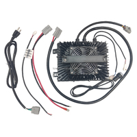Chargeur étanche IP67 48V 72V pour chariots élévateurs à ciseaux, moteur et batterie LiFePO4 haute efficacité, entrée 110V 220V, sortie