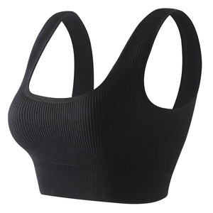 Biancheria intima sportiva da donna di alta qualità senza anello in acciaio raccolto reggiseno Shock da corsa Yoga può essere indossato all'esterno della canotta - Product Image 4