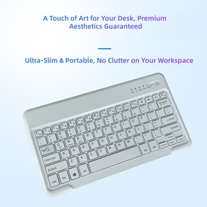<span class=keywords><strong>Teclado</strong></span> Inalámbrico Ultrafino, Recargable, con Teclas de Tijera, Compatible con Múltiples Sistemas <span class=keywords><strong>para</strong></span> iPad/Tablet/Laptop/PC - Product Image 5