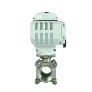 Dn100 tùy chỉnh thiết bị truyền động điện kim loại ngồi PTFE mềm con dấu mặt bích bóng nhiệt độ cao dầu phương tiện truyền thông Van bướm - Product Image 4