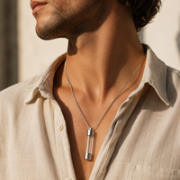 Pendentif Bouteille en Cristal d'Améthyste Naturelle, Diffuseur d'Huiles Essentielles pour Aromathérapie, Collier Flacon, Bijou de Guérison