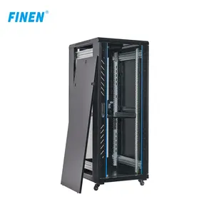 DVR Routers Switches Telcecom Network 600mm*800mm*27U Data Center Server Rack Network Cabinet