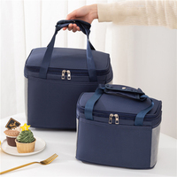 Sac isotherme Qetesh grande capacité avec logo personnalisé, réutilisable et portable, avec poches en filet pour le transport quotidien des repas