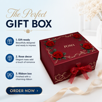 Boîte cadeau rigide magnétique de luxe, boîte pliable rouge avec nœud en satin pour cadeaux de mariage et cosmétiques
