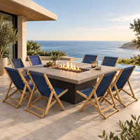 Chaise longue pliante d'extérieur en teck, chaise de plage inclinable réglable et portable en bois pour patio