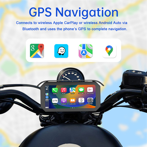6,25 Zoll IP67 Wasserdichter Motorrad-<span class=keywords><strong>GPS</strong></span>-Navigator mit kabellosem CarPlay und Android Auto Touchscreen-Display Modell CS92A - Product Image 6