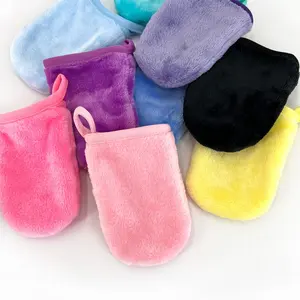 Microfiber Facial Cleansing khăn vải tái sử dụng trang điểm Remover MITT - Product Image 1