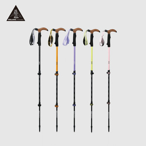 Bâtons de randonnée WELLHIKE à poignée en T, 246 g, en alliage d'aluminium, verrouillage externe, bâtons de marche d'extérieur - Product Image 5