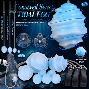 Série de Boules Anales en Silicone avec Chaîne Longue, Design Marteau Météore, 4 Tailles, pour Entraînement Vaginal et Anale, Accessoires SM Ovipositor - Product Image 1