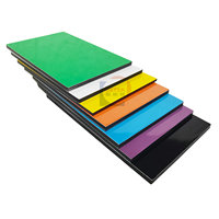Panneau composite en aluminium Alucobond moderne, anti-statique, ignifuge, ultra-épais, léger, écologique et à finition brillante pour façade