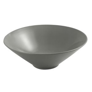 Lavabo da appoggio moderno sottile 405mm 03 in cemento grigio per lavaggio mani, ideale per hotel e bagni - Product Image 1